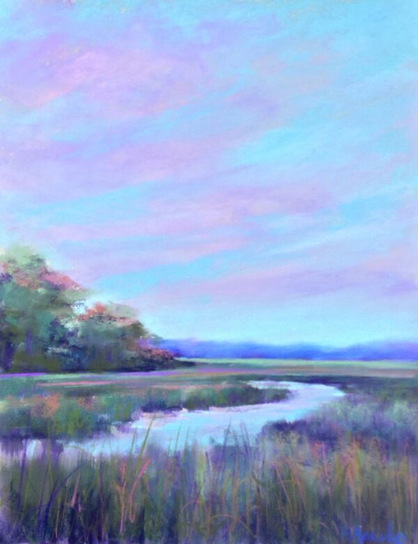 Kellie Jacobs, Marsh View, Pastel, A Beautiful Day