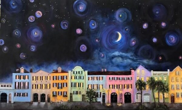 Shelia Thompson, Starry Night, Rainbow Row