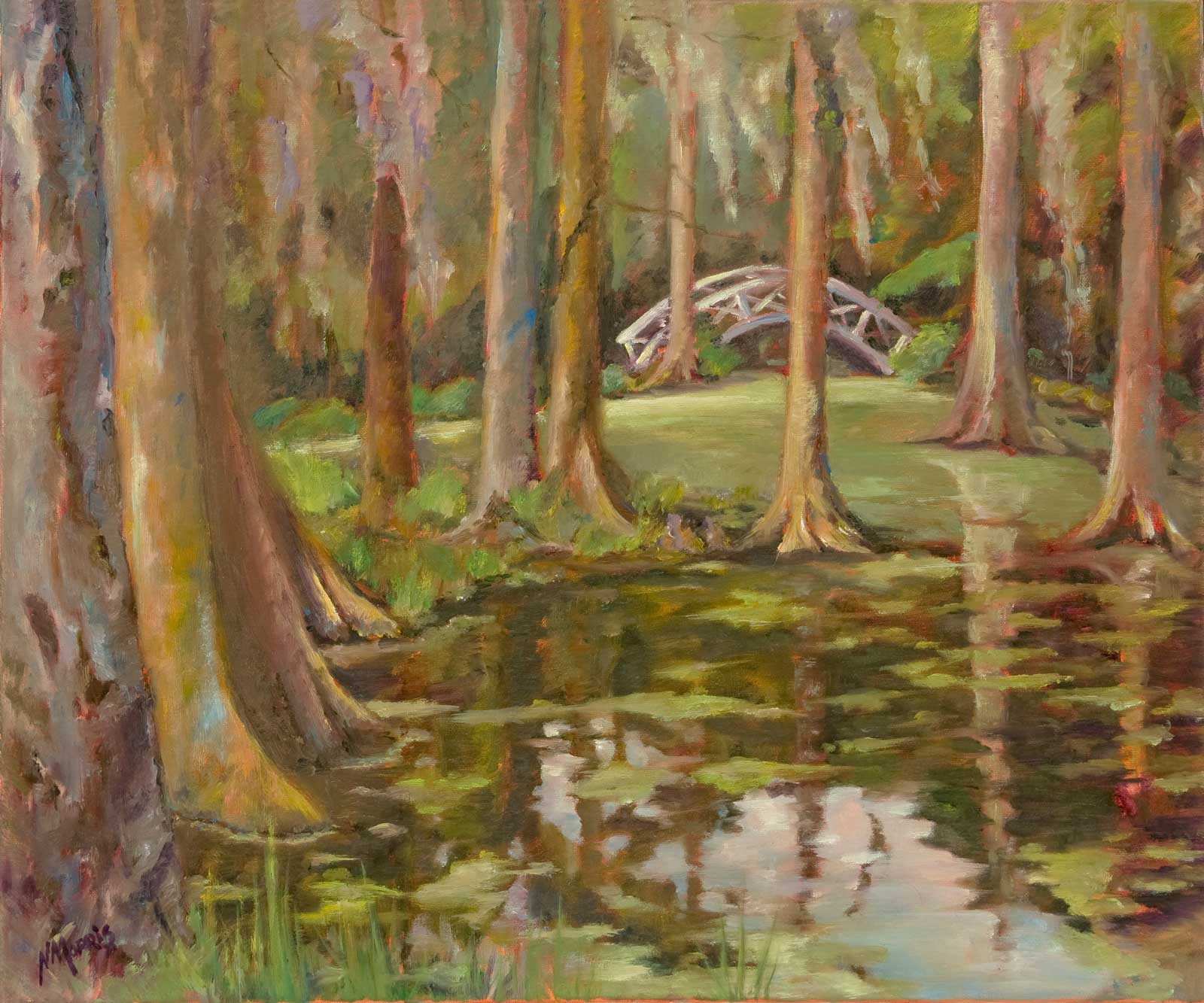 Norma Morris Cable, Reflections-20x24-Oil