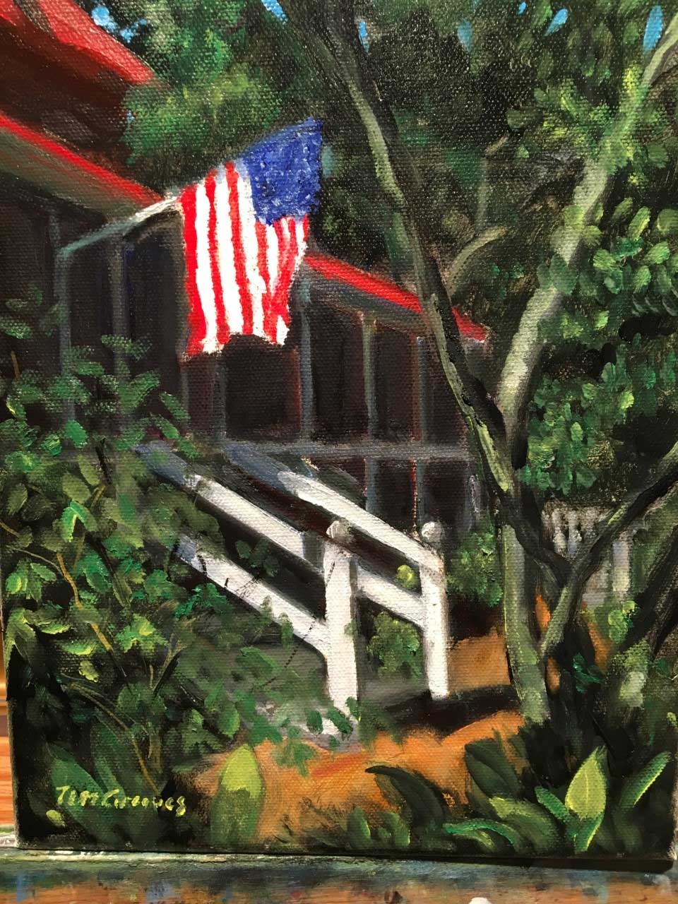 Tim Greaves Happy Fourth Oil 8x10 $550